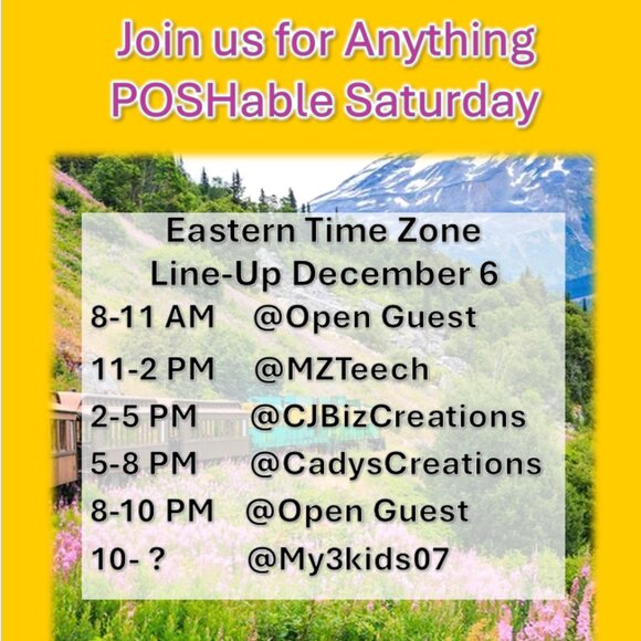 Anything POSHable!  Train Share Show - Saturday Start in the AM EST to Evenings - Picture 1 of 9